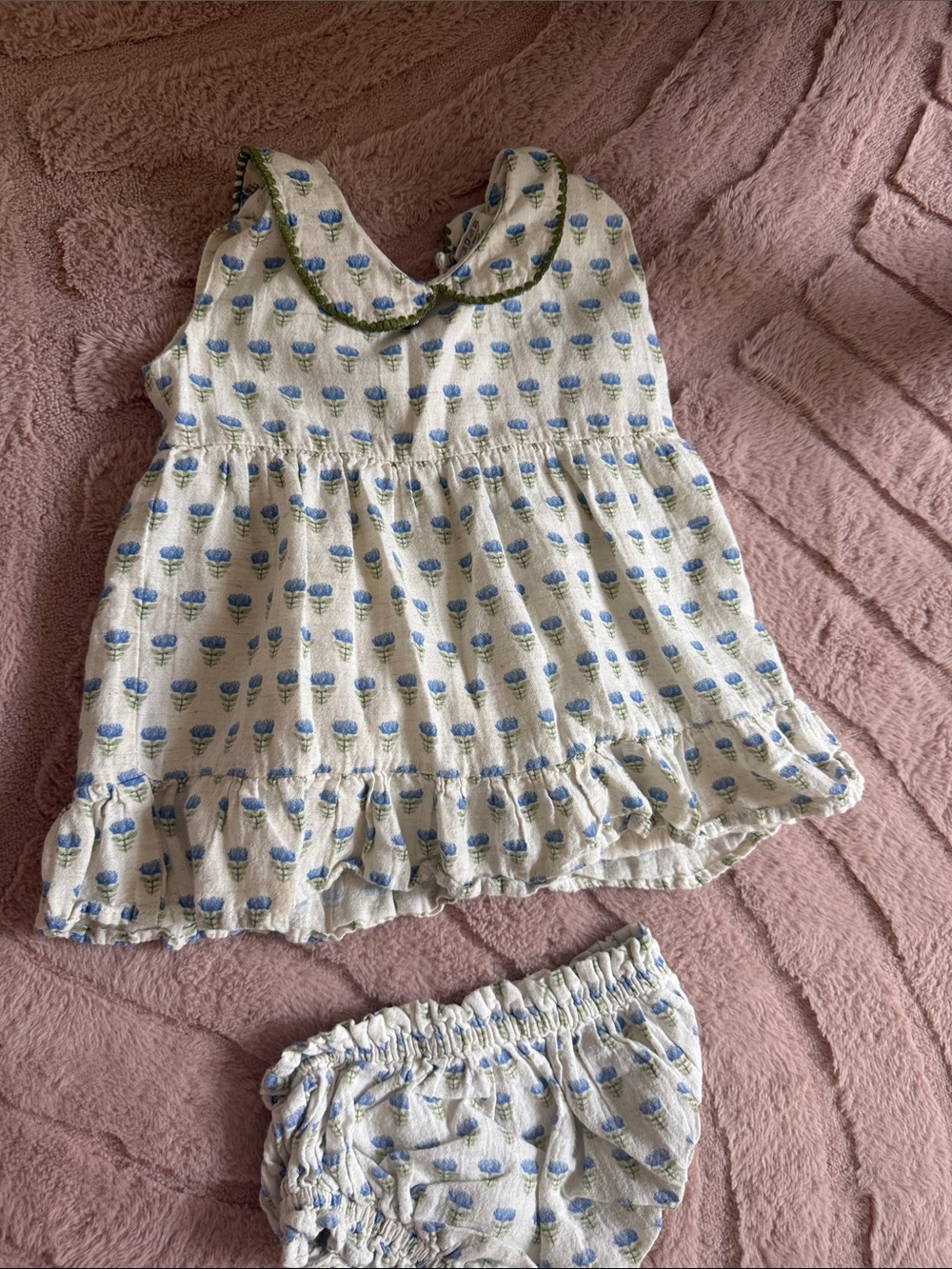 Viverano Organics linen floral dress